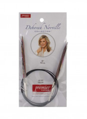 Deborah Norville Fixed Circular Needles Brown/Silver/Black