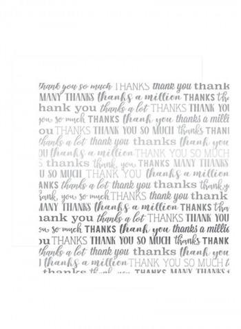 Foiled Double-Sided Cardstock White/Silver