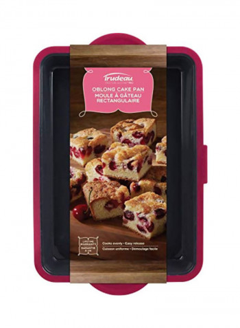 Pro Oblong Cake Pan Pink/Black 9x13inch