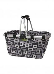 Aluminum Frame Basket Black/White/Grey 10.5x2.5x10.5inch