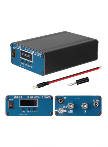 Shortwave Mini Antenna Tuner Black/Blue 19x7x10.8cm