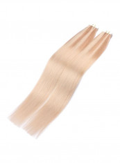 20-Piece Tape-In Straight Hair Extension Set Blonde/Brown 20inch