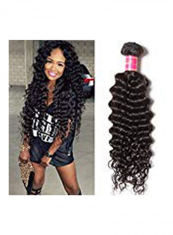 Brazilian Curly Hair Extension Black 20inch