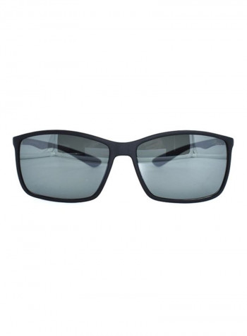 Men's Polarized Rectangular Sunglasses - Lens Size: 61 mm