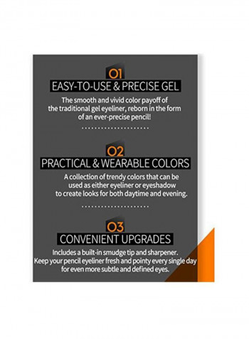 Gelpresso Waterproof Pencil Eye Liner Gel 12 Midnight Grey