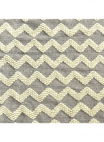 Wave Pattern Casual Knitted Blanket Polyester Multicolour 120x200centimeter