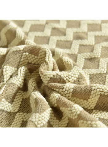Wave Pattern Casual Warm Blanket Polyester Multicolour 120x200centimeter