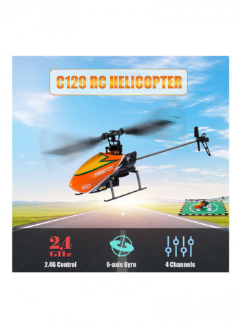 4-CH Mini Aileronless RC Helicopter 30.5 x 9cm