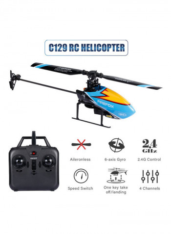 4-CH Mini Aileronless RC Helicopter 30.5 x 9cm