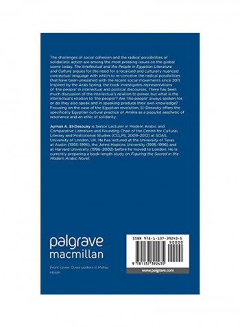 The Intellectual And The People In Egyptian Literature And Culture Hardcover