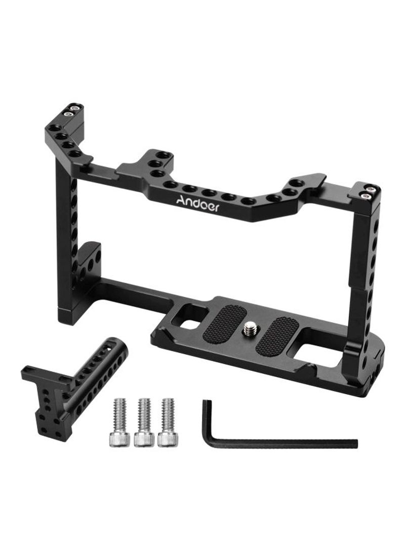 Aluminum Alloy Camera Cage with Top Handle Kit Black