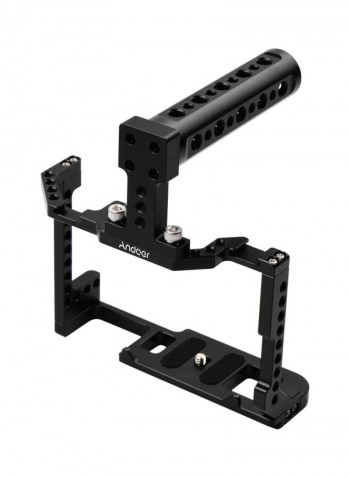 Aluminum Alloy Camera Cage with Top Handle Kit Black