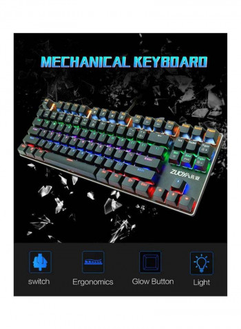 Mechanical Wired Gaming Keyboard - English Black