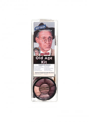 Theatrical Old Age Makeup Kit Multicolour