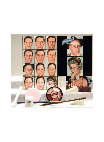 Theatrical Old Age Makeup Kit Multicolour