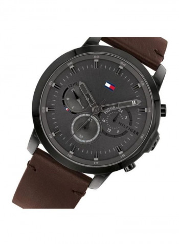 Men's Leather Analog Wrist Watch 1791799