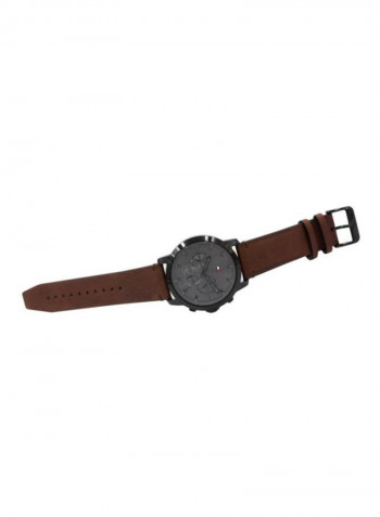 Men's Leather Analog Wrist Watch 1791799