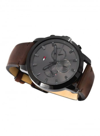 Men's Leather Analog Wrist Watch 1791799