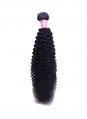 10A Unprocessed Brazilian Kinky Curly Hair Extensions Black 20inch