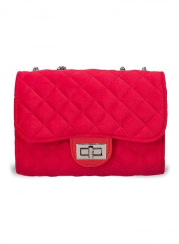 Women's Classic Trendy Shoulder Chain Bag Red