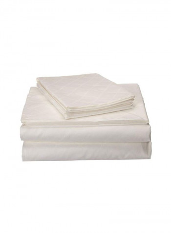4-Piece Sheet And Pillow Set White Queen