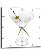 Martini-Wall Clock White 15 X 15inch