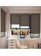 Single Mist Solar Non-Blackout Roller Blind Brown 160x200cm