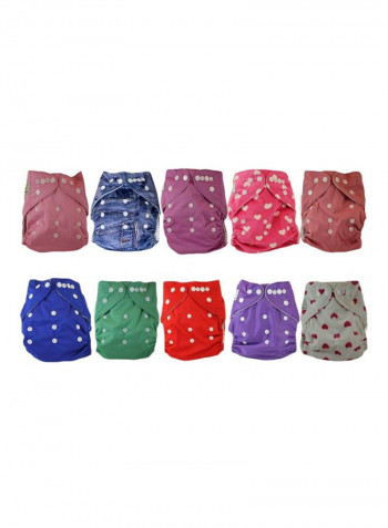 10-Piece Microfiber Diaper Set