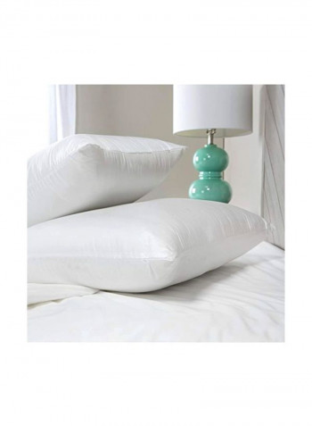 2-Piece Bed Pillow Set Polyester White King