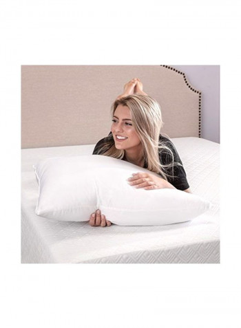 2-Piece Bed Pillow Set Polyester White King