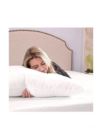 2-Piece Bed Pillow Set Polyester White King