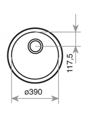 Be 390 Undermount Stainless Steel One Bowl Sink Stainless Steel 390x390x180mmmm