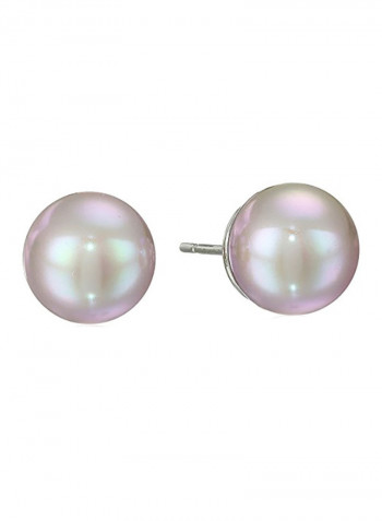 Nuage Round Pearl Stud Earrings
