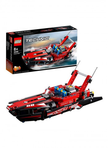174-Piece Technic Power Boat Building Kit 10.32x5.55x2.4inch