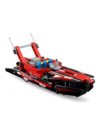 174-Piece Technic Power Boat Building Kit 10.32x5.55x2.4inch
