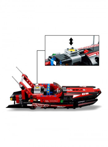 174-Piece Technic Power Boat Building Kit 10.32x5.55x2.4inch
