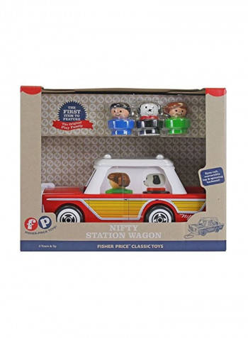 Classic Nifty Station Wagon Pull Toy 2181