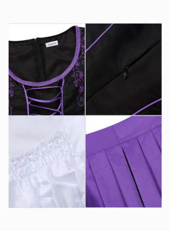 Women's Classic Dress Three Pieces Suit Purple