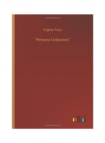 Persons Unknown Hardcover English by Virginia Tracy