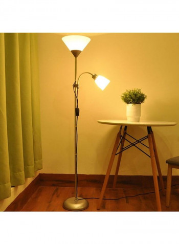 Folding Wrought Iron Floor Lamp Black 41 x 31 x 19centimeter