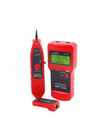 Telephone Cable Tester Red 21.8x4.6x2.9centimeter