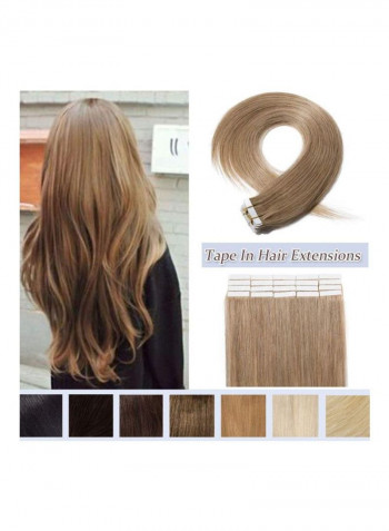 20-Piece Human Hair Extension 27 Dark Blonde 22inch