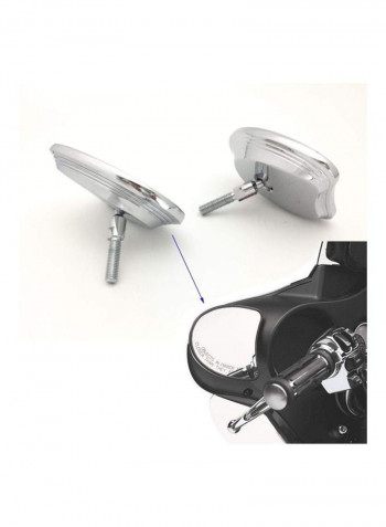 2-Piece Rear View Mirror Set For Harley Touring (2014-18)