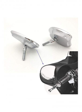 2-Piece Rear View Mirror Set For Harley Touring (2014-18)