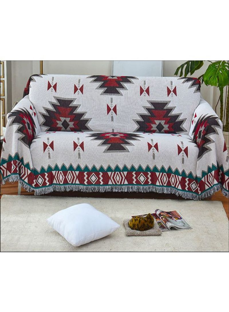 Nordic Geometric Pattern Sofa Slipcover Multicolour XXL