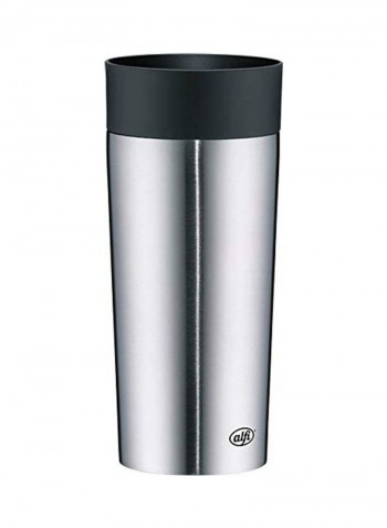 Water Bottle Silver/Black
