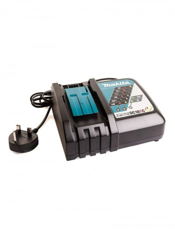 Single Port Battery Charger Black/Blue