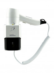 Professional Wall Mounted Unique Design Hair Dryer White