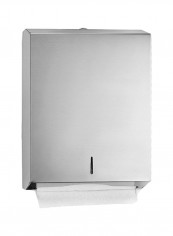 Multifold Paper Towel Dispenser Silver 14.5 x 5 x 11.2inch