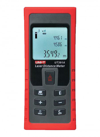 Laser Distance Meter Black/Red 126 × 54 × 29millimeter